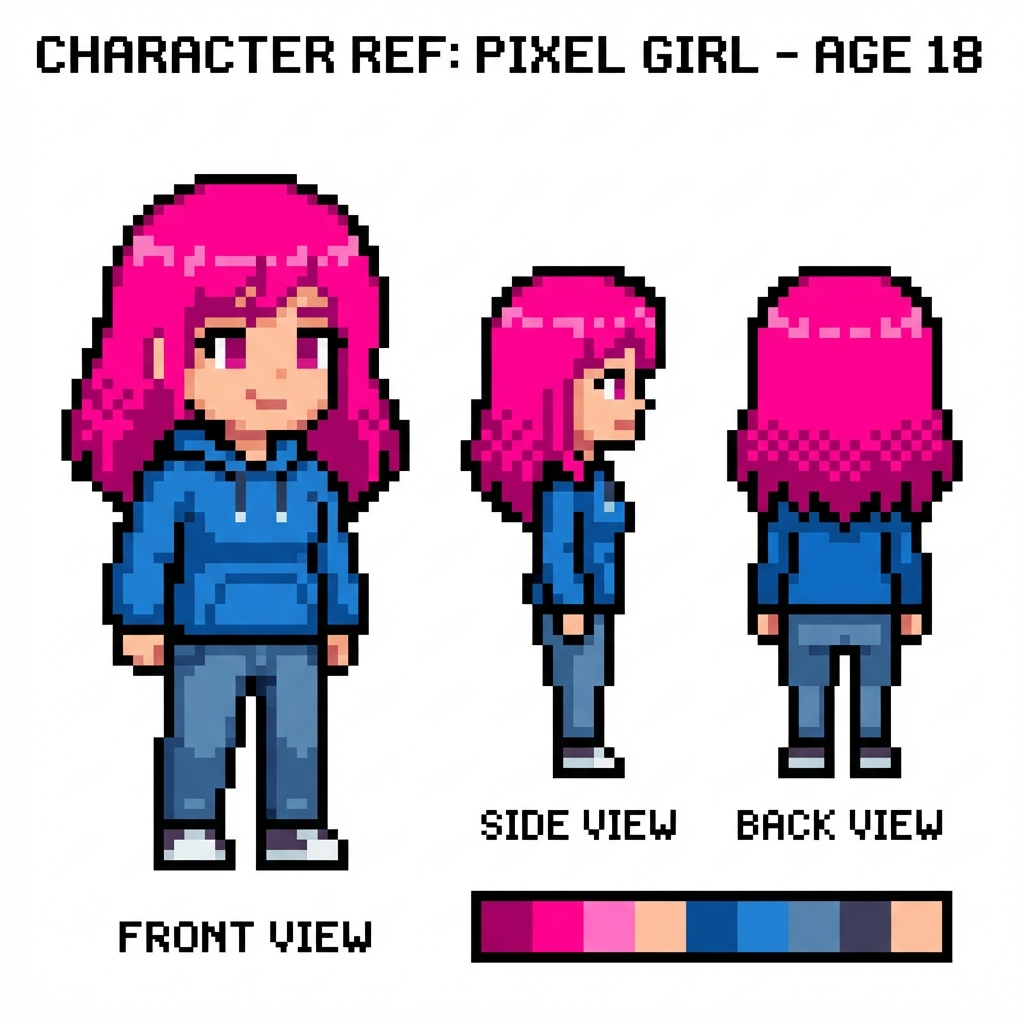 Pixel Character Sheet